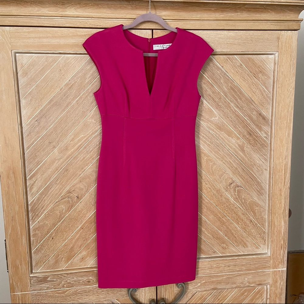 Trina Turk fuchsia knit dress, size 6